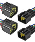 Six Pin Waterproof Electrical Connector Kit 16 AWG Quick Disconnect M F Plugs 3.4 Inch Socket Durable Seal Water Dust and Corrosion Resistant Ready for Car Truck Motorcycle Marine Boat 2 Pack