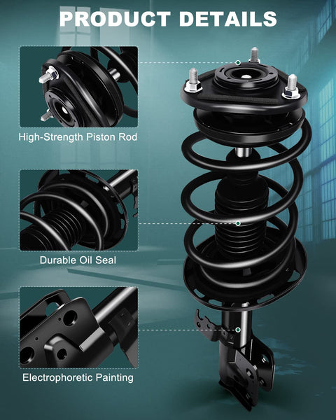 Front Strut Assembly For Toyota Corolla 2014 2015 2016 2017 2018 FWD Complete With Coil Spring Upper Mount Boot Bumper Kit
