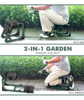 Foldable Garden Kneeler Seat With Adjustable Kneeling Pad And Soft Cushion for Easy Gardening, supports up to 350 lbs, ergonomic