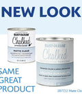 Chalked Ultra Matte Interior Paint 30 Oz Kit With Matte Clear Topcoat Low Odor Soap And Water Clean Up Dries To The Touch In 30 Minutes Covers Up To 150 Sq Ft One Coat Coverage For Wood Metal Ceramic Canvas And More with new look packaging.