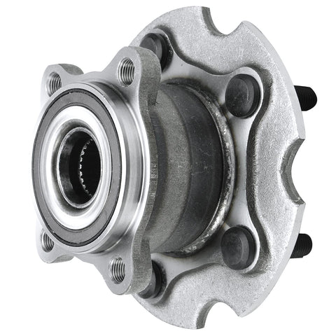 Rear Wheel Bearing Hubs Assembly Kit For AWD Fits Toyota RAV4 2006-2018 And Lexus NX200t NX300 NX300h 2015-2019, 5 Lug, ABS, close-up view
