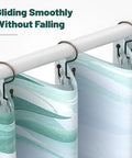 12 Pack Bronze Shower Curtain Rings Heavy Duty Rust Proof Anti Corrosion Metal Hooks With Double Glide For Curtain