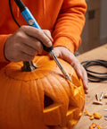 Awesome Acrylics Acrsikr Hot Knife Foam Cutter With Adjustable Temp Control used for pumpkin carving with heated blade.