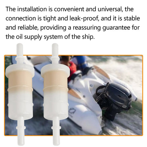 2 Pack 5/16 Inch Inline Fuel Filter For Outboard Motors 879885Q 879885T 879885K 35-879885Q 35-879885T 35-879885K Compatible With 40 To 300 HP Helps Block Impurities And Protect Your Engine