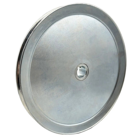 11 Inch V Belt Pulley Single Groove 1 Inch Bore Motor Pulley For A B 5L 4L Belts Heavy Duty 1020 Steel Zinc Plated Keyseat One Quarter By One Eighth Includes 2 Screws And Wrench