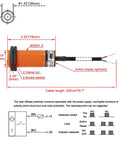 Capacitive Proximity Sensor Switch For Pros, 20mm Detect Range, 20 To 250 VAC, 400mA Output, Normally Open, 2 Wire, 30mm Mounting
