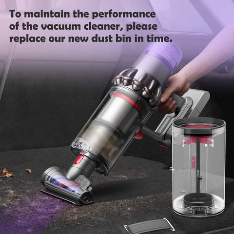 Dust Bin Replacement For V11 Origin V15 Detect V15S SV14 SV15 SV22 Vacuum Cleaners Must Have Easy Click In Canister Use