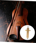 Pro Grade Violin Luthier Inlay Tool Curved Saddle Knife Accessory For Precise Grooving And Engraving next to a violin