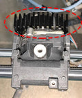 Top Tier Aluminum Stepper Motor Heat Sink crafted to keep your 3D Printer chill, mounted on NEMA14 motor assembly.