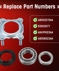 Rear Axle Bearing And Seal Kit For Jeep Wrangler JK JKU 2007 To 2017 Includes Bearing Seal And Retainer Replacement For 68003270AA