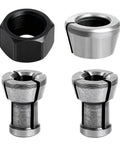 Collet Nut Kit Replacement For Makita Tools Fits One Quarter Inch And 6mm Collets Replaces 763637-1 763636-3