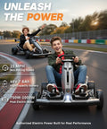 Teens racing McLaren Licensed 48V Electric Go Kart For Big Kids Hits 15 MPH With Realistic 1 To 7 Gearbox Drift Style Racing Cart