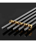 4 Pack T8 Lead Screws With Brass Nuts Stainless Steel Threaded Rods For 3D Printer Z Axis And CNC Machines 150mm