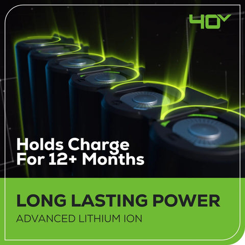 Advanced lithium-ion batteries for 40V Leaf Blower Sweeper With 2.0 Ah Battery And Charger Ultra Lightweight Quiet For Fast Cleanups