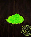 Mean Green 3lb Extreme Visibility Marking Chalk in fluorescent green, fine chalk particles, USA made