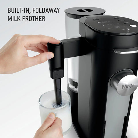 Single Serve Coffee Maker With Pods Or Grounds, 4 Brew Styles Classic Rich Over Ice Specialty, Up To 24 Oz Cup Sizes, 56 Oz Removable Reservoir, Black, Easy To Use And Compact For Quick Mornings K Cup Compatible with built-in milk frother