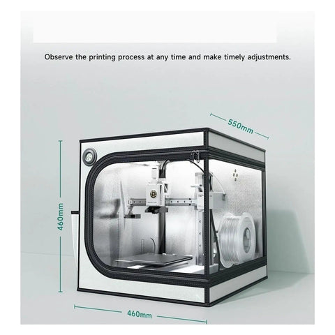 3D Printer Enclosure For A1 Mini With LED Light And Dustproof, Heat Retaining Design Keeps Temperature Constant For Consistent Prints