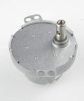 Mini DC Gear Motor JS-50 3V 5 RPM with metal outer reduction gearbox, top view, showing 7mm shaft and compact design.