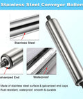 Pack Of Seven Flexible Conveyor Rollers Crafted From Galvanized Steel Tube Provide A Sweet Smooth Glide And Minimal Drag While Moving Heavy Gear Across Workshop Floors Without Making A Peep Or Breaking A Sweat On Any Project.