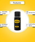 Go To All Purpose Metal Lubricant And Cleaner Spray For Rust Prevention Polishing And Protection Penetrating Oil Silicone Spray Garage Door Ready Multi Purpose Metal Cleaner can front view