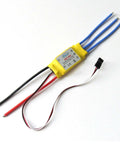 30A Brushless ESC for X525 Multicopter and Airplane, snappy throttle response, calibratable throttle range, brake disabled by default