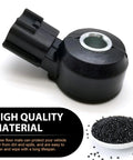 Ride Ready Car Knock Sensor Pack 1 Replacement 22060-7B000 KS107 2 Pin Plug And Play ABS Sensor Black Durable