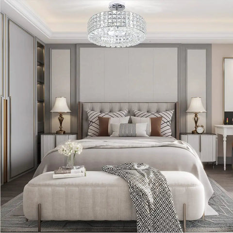 Dope Crystal Semi Flush Mount With Five Lights For Hallways Kitchens Dining Rooms And Living Rooms Sleek Glass Prism Design