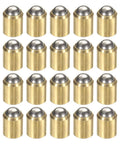 Heavy Duty Brass Ball Point Spring Plungers 20 Pack Positioning Beads for cabinet doors and garage projects in a grid layout.