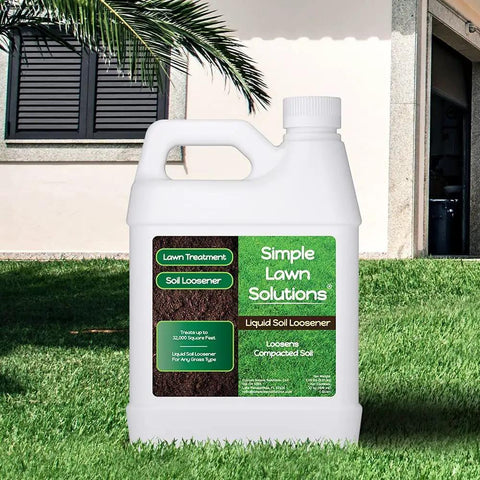 Liquid Soil Loosener and Conditioner, 32-ounce bottle, lawn treatment for compact soils and poor drainage, improves water infiltration.