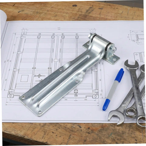 Heavy Duty Iron Truck Door Hinge Built Tough With Anticorrosion Finish For Utility Trailer And Refrigerated Truck High Strength Cargo Door Hinge Reinforced Steel Box Trailer Hinge Easy Quick Mount Keeps Temperature Stable And Durable on blueprint