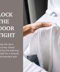 Door Latch Lock Replacement For Washing Machine Keeps The Door Sealed And Fixes Start Pause Button Glitch Reliable Washer Latch Lock Part With Common Models WH44X10288 PS3496878 AP5270191 ES10288, white plastic latch