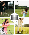 8 Piece Golf Club Shaft Extenders Set for Wood Putters with Black Carbon Fiber in various golfing scenarios
