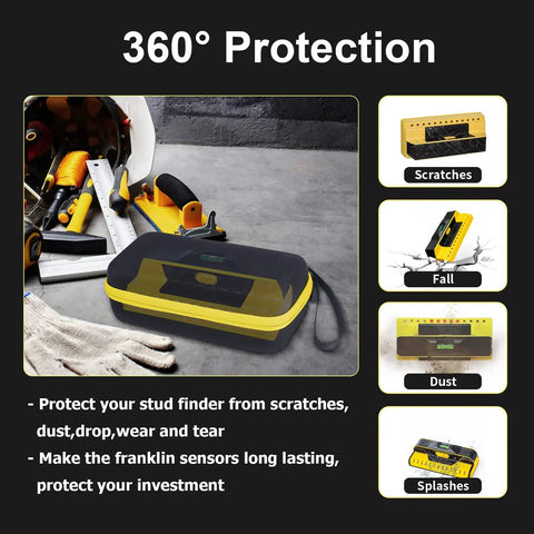 Heavy Duty Eva Carrying Case For Professional Stud Finders With Rock Solid Protection And Snug Custom Fit Compatible With M210 710pro 710plus 5000plus Tools Kick Ass Job Site Durability Built To Handle Daily Drops And Scratches Without Breaking A Sweat