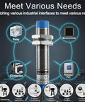 Inductive Proximity Sensor Switch M12 Non Shield Type With 4mm Sensing Distance Normally Open NO 2 Wire 10 To 30 VDC 200 mA