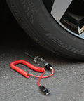 Beefy Heavy Duty 6 To 24V Automotive Circuit Tester With Replacement Indicator Light And Extra Spring Bulb For 6V 12V And 24V DC Circuits In Cars Trucks And More, next to car tire