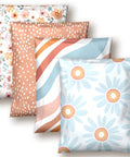 Variety of Boho Poly Mailers 10x13 Inch 100 Pack Bundle for Small Businesses and Boutiques with floral and abstract designs.