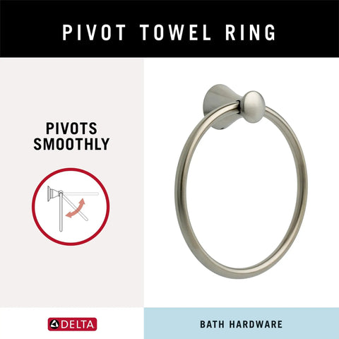 Brilliance Stainless Steel Towel Ring For Kitchen And Bathroom Durable Round Closed Hand Towel Holder With Corrosion Resistant Finish
