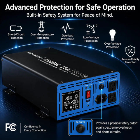 Heavy Duty Battery Backup Keeps Your Basement Dry No Sweat Dual Sump Pump Setup Built Tough For Hurricanes And Blackouts, 2500W inverter.