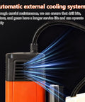 High-Powered 1100W Portable Electric Magnetic Drill Press With 35Mm Boring Diameter showing automatic cooling system airflow.