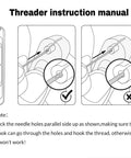 Instruction manual for 2 In 1 Needle Threader And Seam Ripper Set For Quick Threading Portable And Durable No Fuss Multifunction Sewing Tool