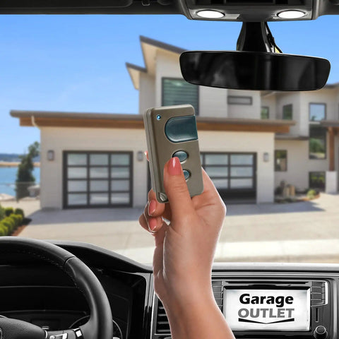 Garage Door Remote Compatible With Sears Craftsman LiftMaster 139.53681 139.53681B 971LM Replacement Transmitter in hand