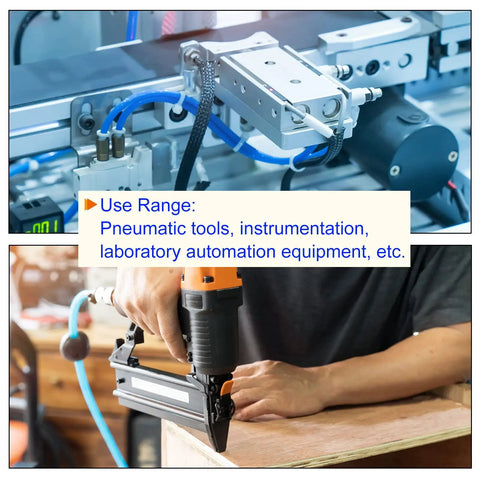 Pro Grade Pneumatic Tubing Polyurethane Air Hose for Air Lines 4mm OD 2.5mm ID 16ft Black used in lab automation