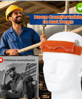 Hard Hat Sweatband Set 3 Pack Washable Liner Replacement For Welding Helmets Flame Retardant Cotton Hook And Loop