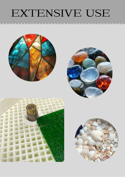 Diamond Grinding Bit 1 Inch Brass Core Abrasive Wheel for grinding stained glass, marbles, shells, and jade.