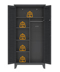 73 Inch Tall Metal Tool Storage Cabinet That Fires Up Your Shop With Roomy Garage Like Organization Space For Workshop Warehouse Garden Office Living Room And Utility Room Built Tough From Rust Resistant Steel With Adjustable Shelves Lockable, open