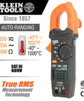 Digital Clamp Meter Workhorse With 400A Auto-Ranging Clamp, AC/DC Voltage, TRMS, Resistance, Continuity, NCVT, Temperature, LCD