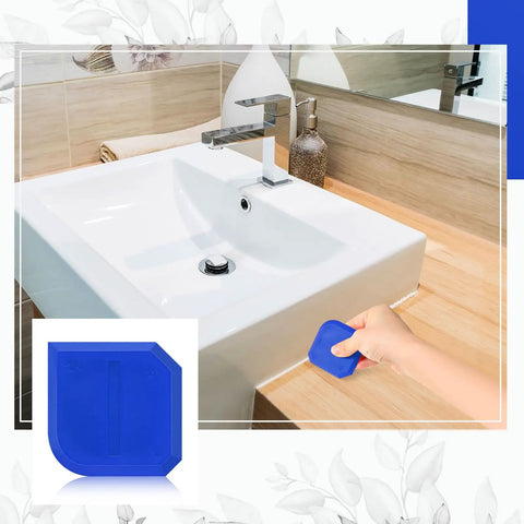 Four Piece Silicone Caulking Tool Set For Sealant Finishing And Grout Scraping Flexible Plastic Tools For Kitchen Bathroom