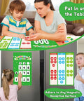 Regrouping Base Ten Place Value Math Kit With 66 Pieces for kids learning addition and subtraction using magnetic grids and dice at home.