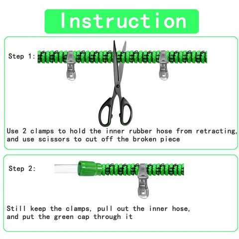 Expandable Hose Repair Kit Three Piece Set Budget Friendly No Fuss With Dual Channel Connectors garden hose repair steps