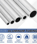 Beefy 6063 Aluminum Tubing Round Tube 1.38 Inch Outer Diameter 0.98 Inch Inner Diameter 13 Inch Length Metal Straight Pipe